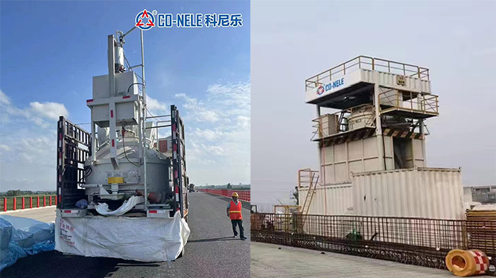 立軸行星攪拌機用于UHPC現場攪拌澆筑