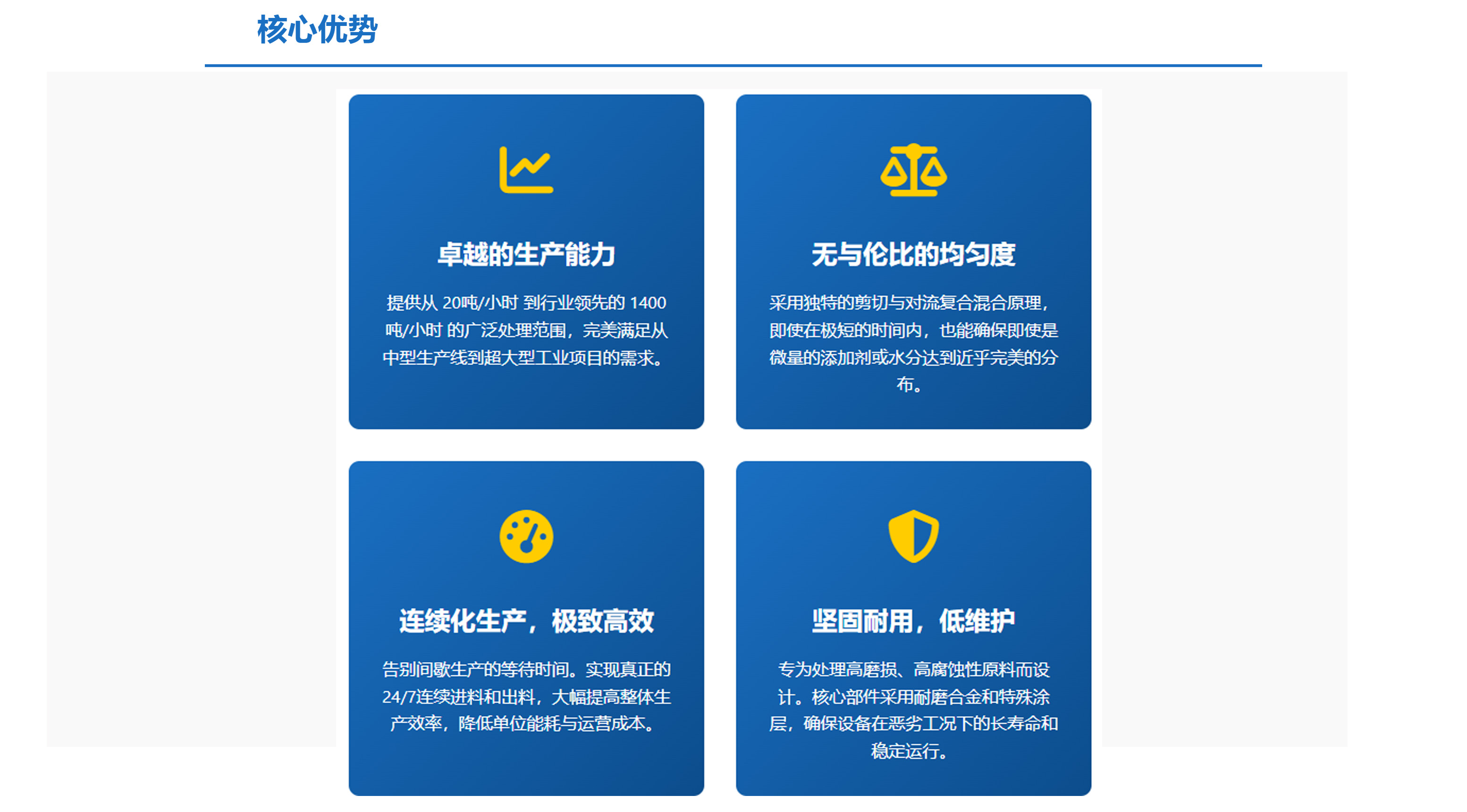 科尼樂(lè)連續(xù)式混合機(jī)核心優(yōu)勢(shì)