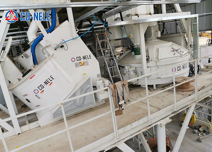 科尼樂混凝土砌塊生產(chǎn)線：立軸行星式攪拌機(jī)和強(qiáng)力混合機(jī)